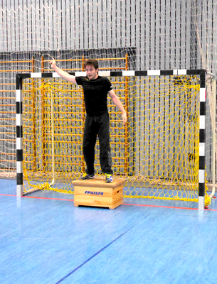 Handball Torhüter Wurftraining